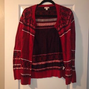 Holiday cardigan